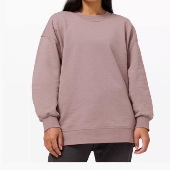 SOLD     Lululemon Perfectly Oversized Crewneck Sweatshirt Pullover Sz 8-10 - Picture 3 of 9